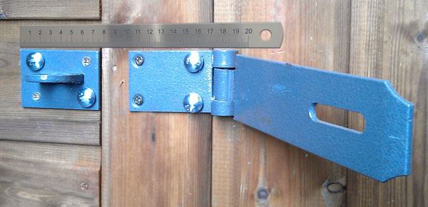 secure door hasp & staple lock