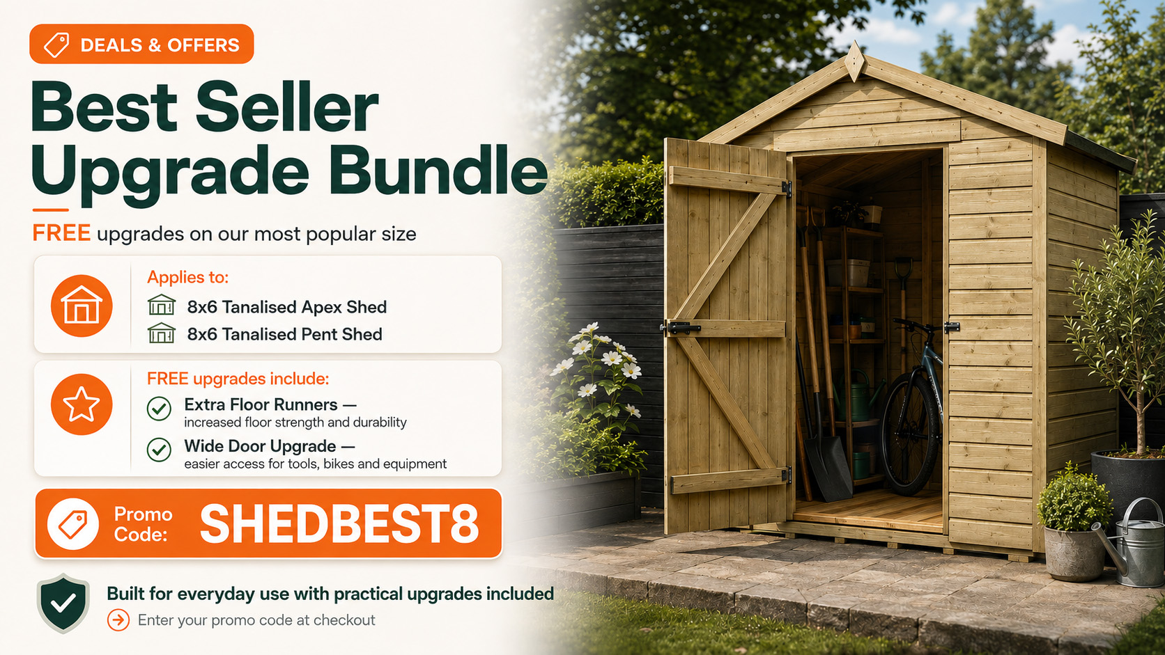 Best Seller Upgrade Bundle from ShedSale