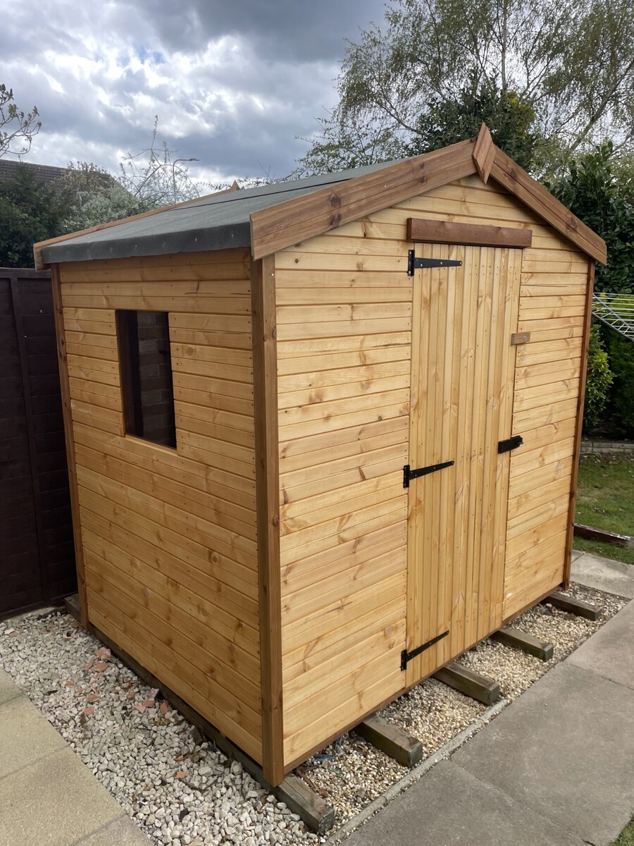 Classic wooden garden shed