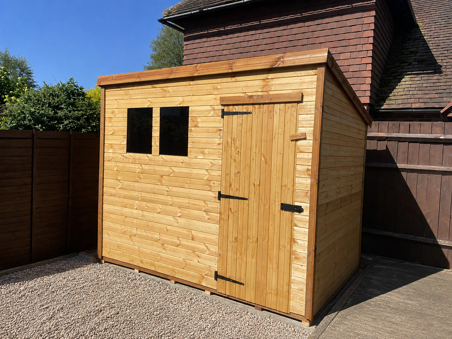 Classic wooden garden shed