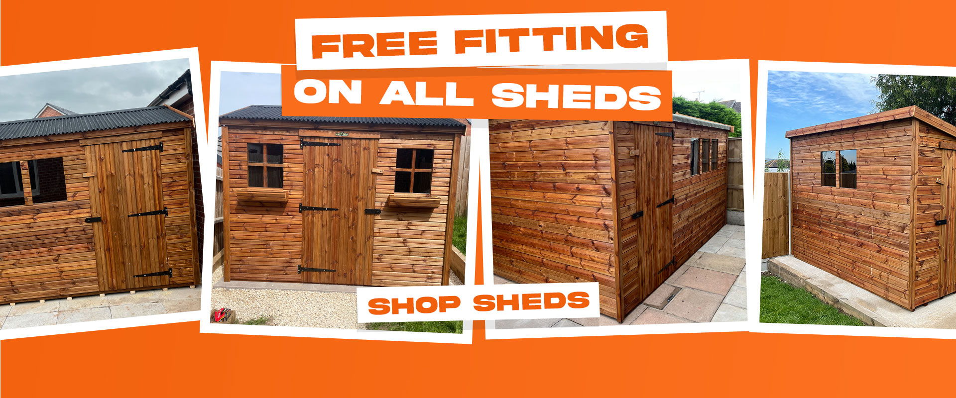 Free fitting on all sheds at ShedSale